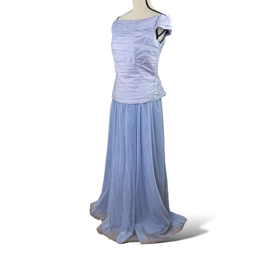 Marissa Baratelli Silk Formal Lavender Top/Tulle Skirt Wedding Mother Bride Sz 8
